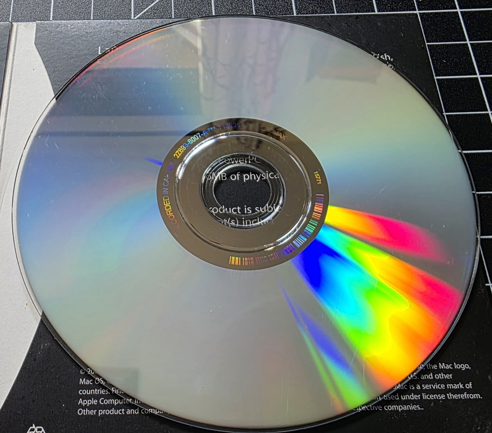 Vintage Apple Mac OS X Tiger 10.4.3 Install DVD Macintosh Software PowerPC