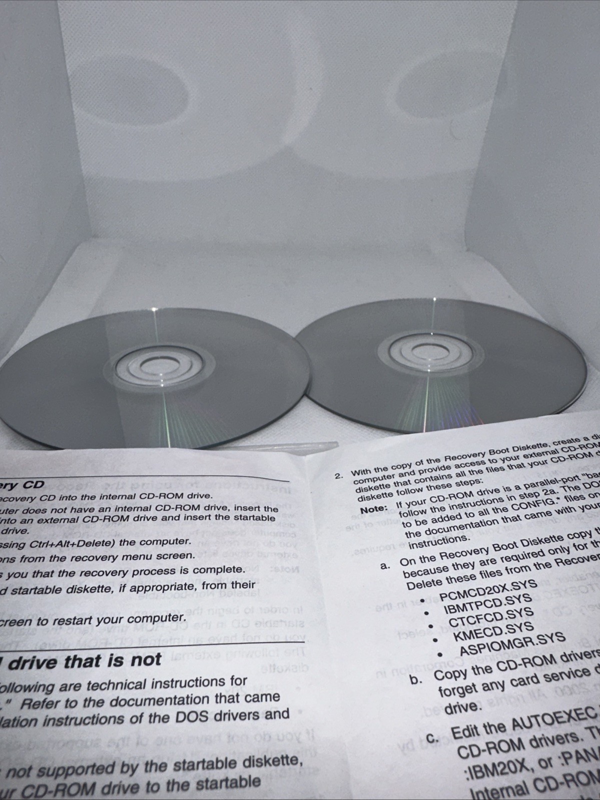 IBM Thinkpad A20m Version 1.0 Product Recovery CD-ROM 1 Windows NT And 1 2000