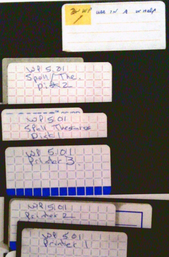 ✅ WordPerfect 5.01~Install Disks~Twelve (12)–5.25 Disks~1980s