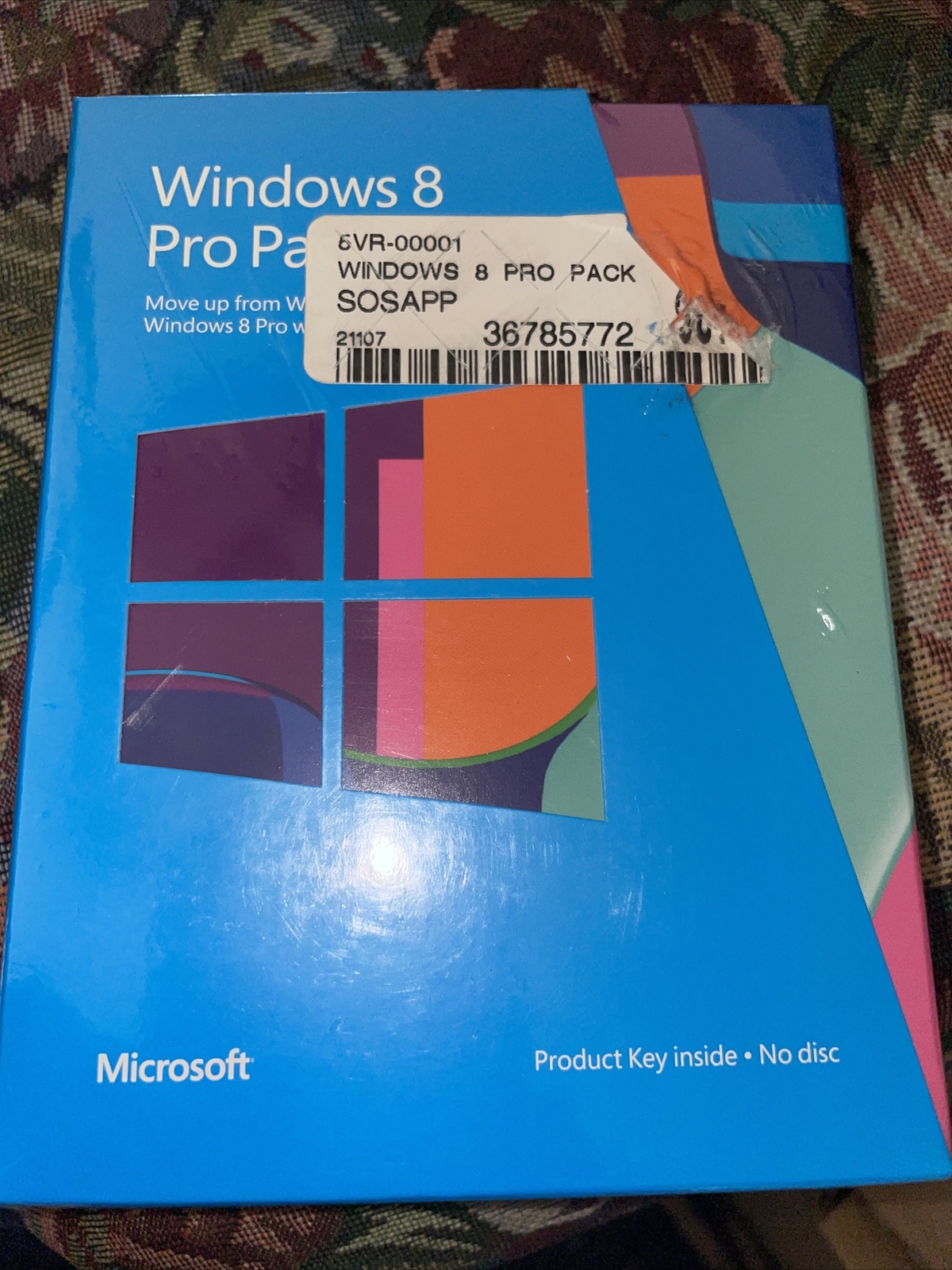 Microsoft Windows 8 Pro Pack (Retail (License Only)) (1 User) – Upgrade for…