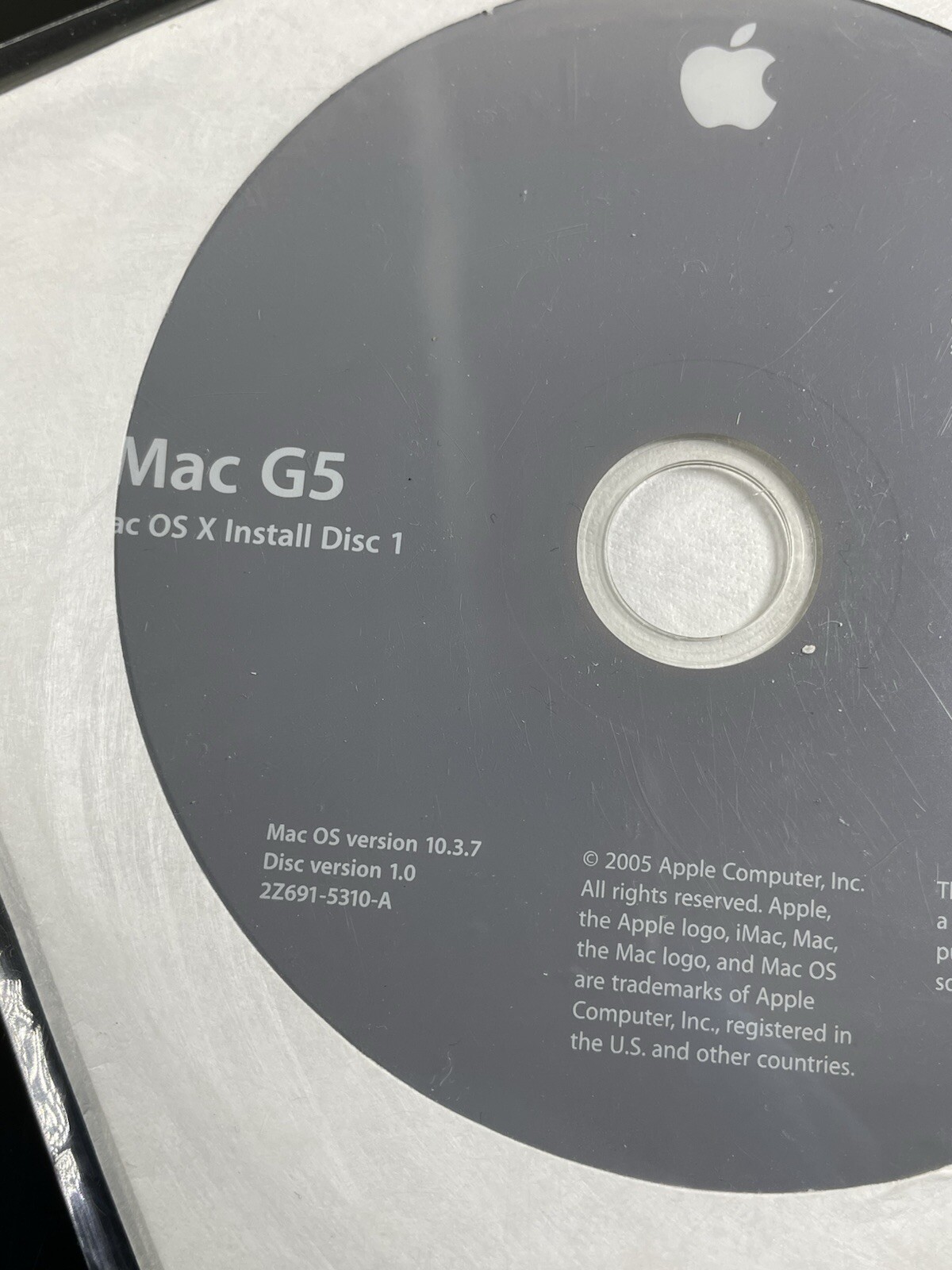 Panther 10.3.7 for first generation 17″ & 20″ iMac G5’s