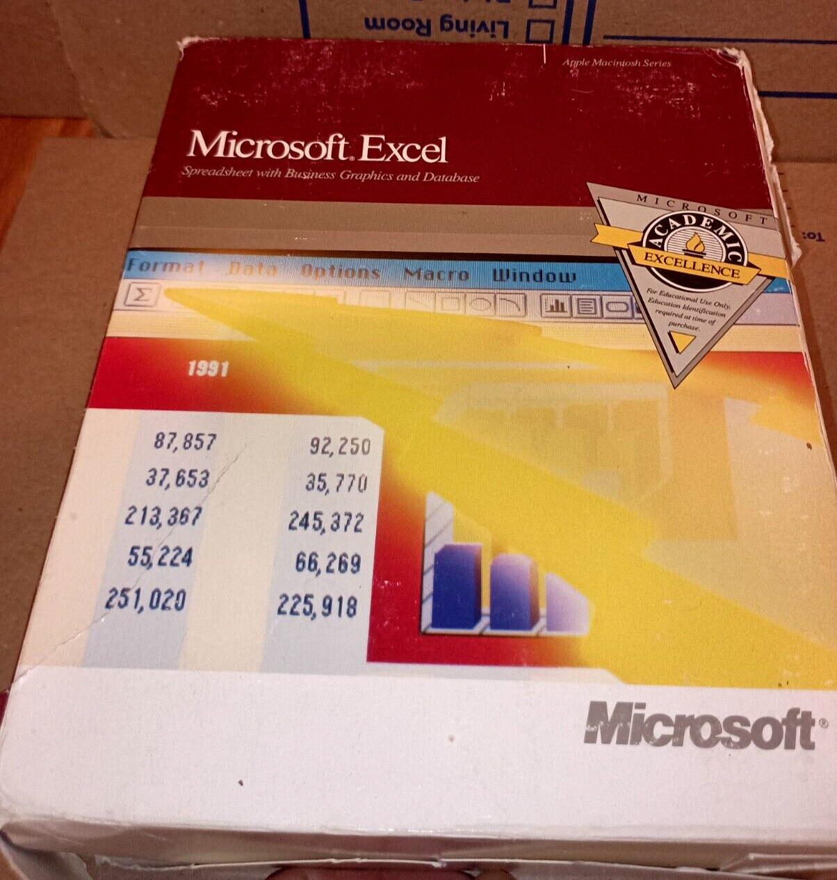 1991 Microsoft Excel for Apple MacIntosh All Manuals are Sealed Never Opened.