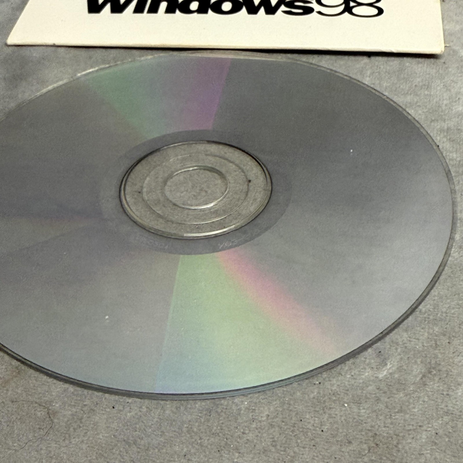 Vintage Microsoft Windows 98 OEM CD with Sleeve 1998 P/N X03-36068 For New PC