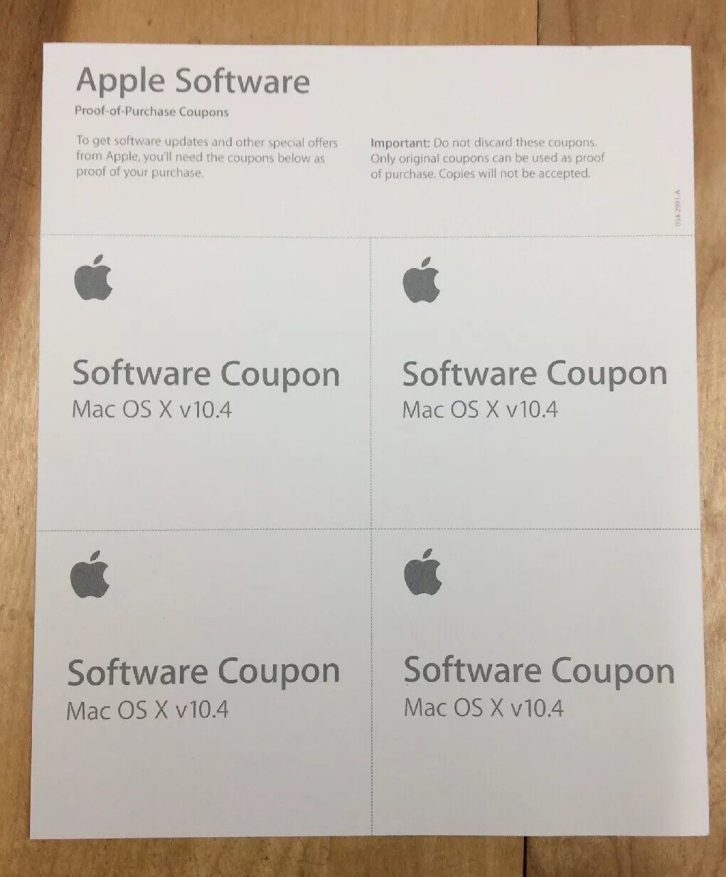 Mac OS X Tiger 10.4 Apple Macintosh Operating System Software OSX Big Box 2005