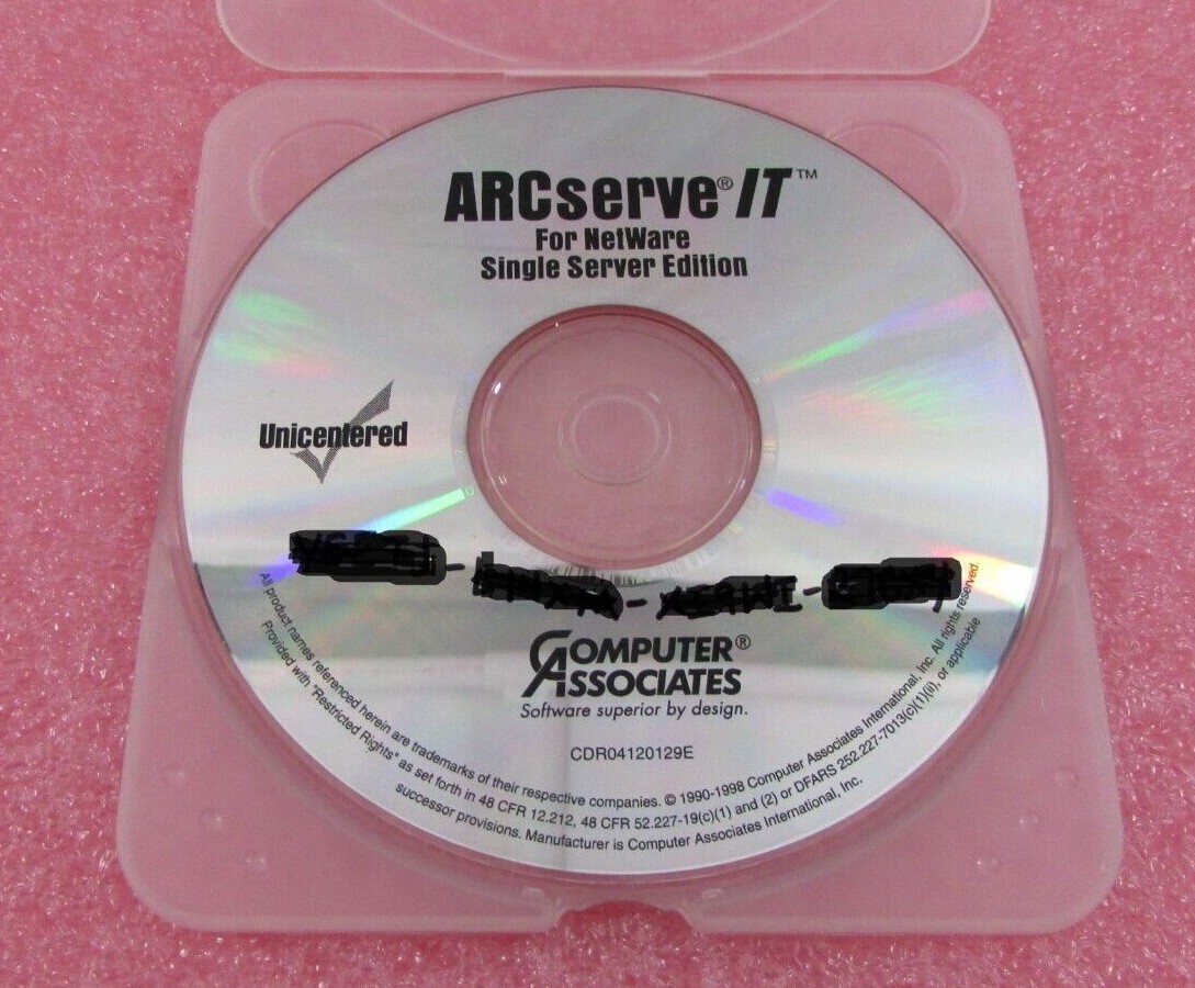 ARCserve IT for NetWare Single Server Edition -Unicentered -Computer Associated