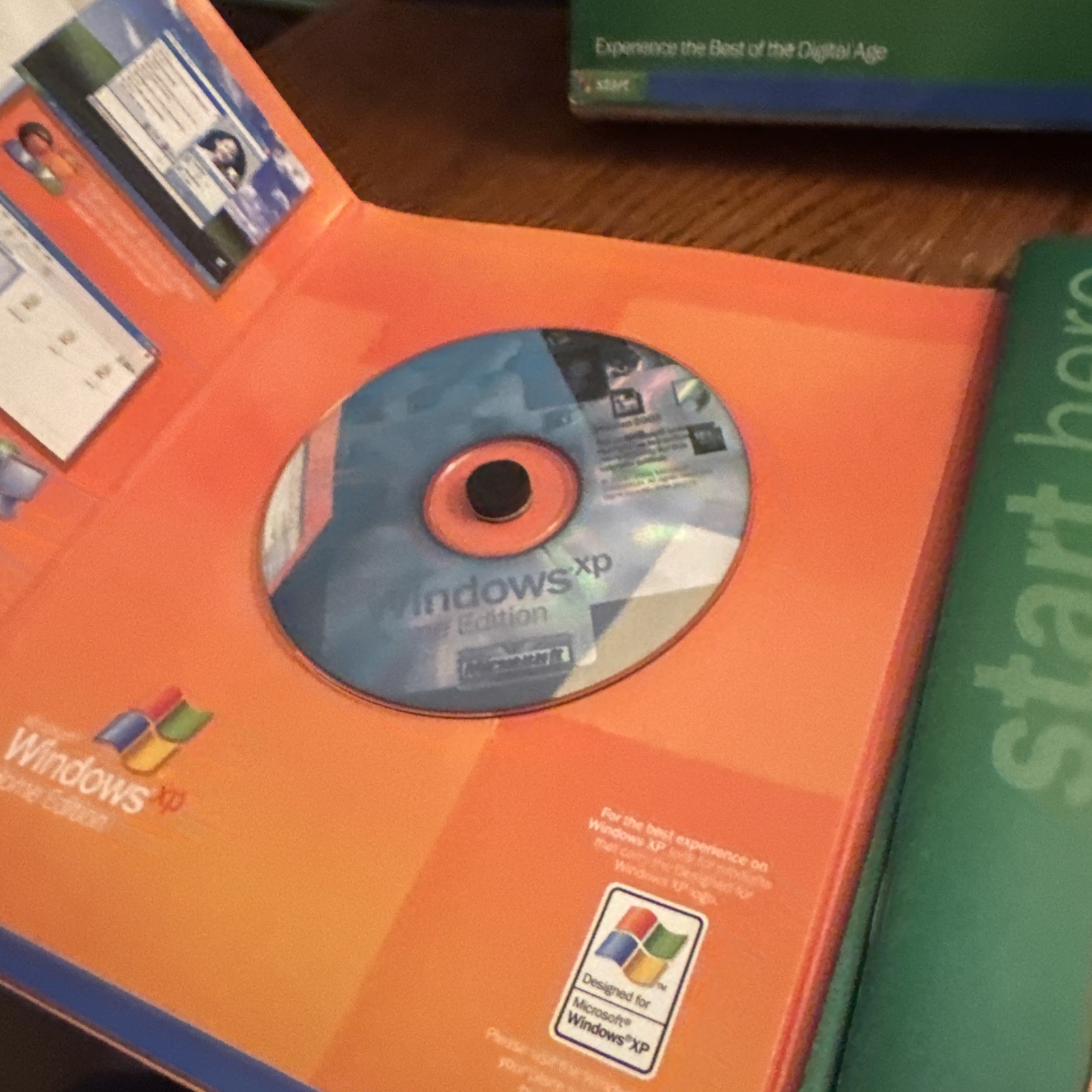 Vintage 2002 Microsoft Windows XP Home Edition Upgrade CD SP1 Retail Box USA