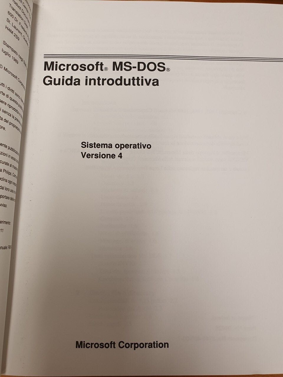 Microsoft MS DOS + SHELL in ITALIAN + ORIGINAL + unobtainable! Philips msdos os