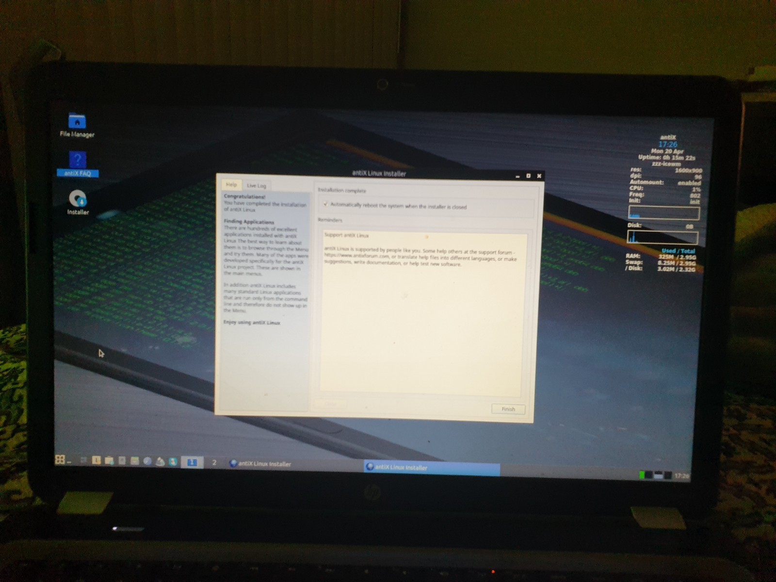 Linux antiX V23.2, 32-bit, Bootable Live and Install USB Flash Drive