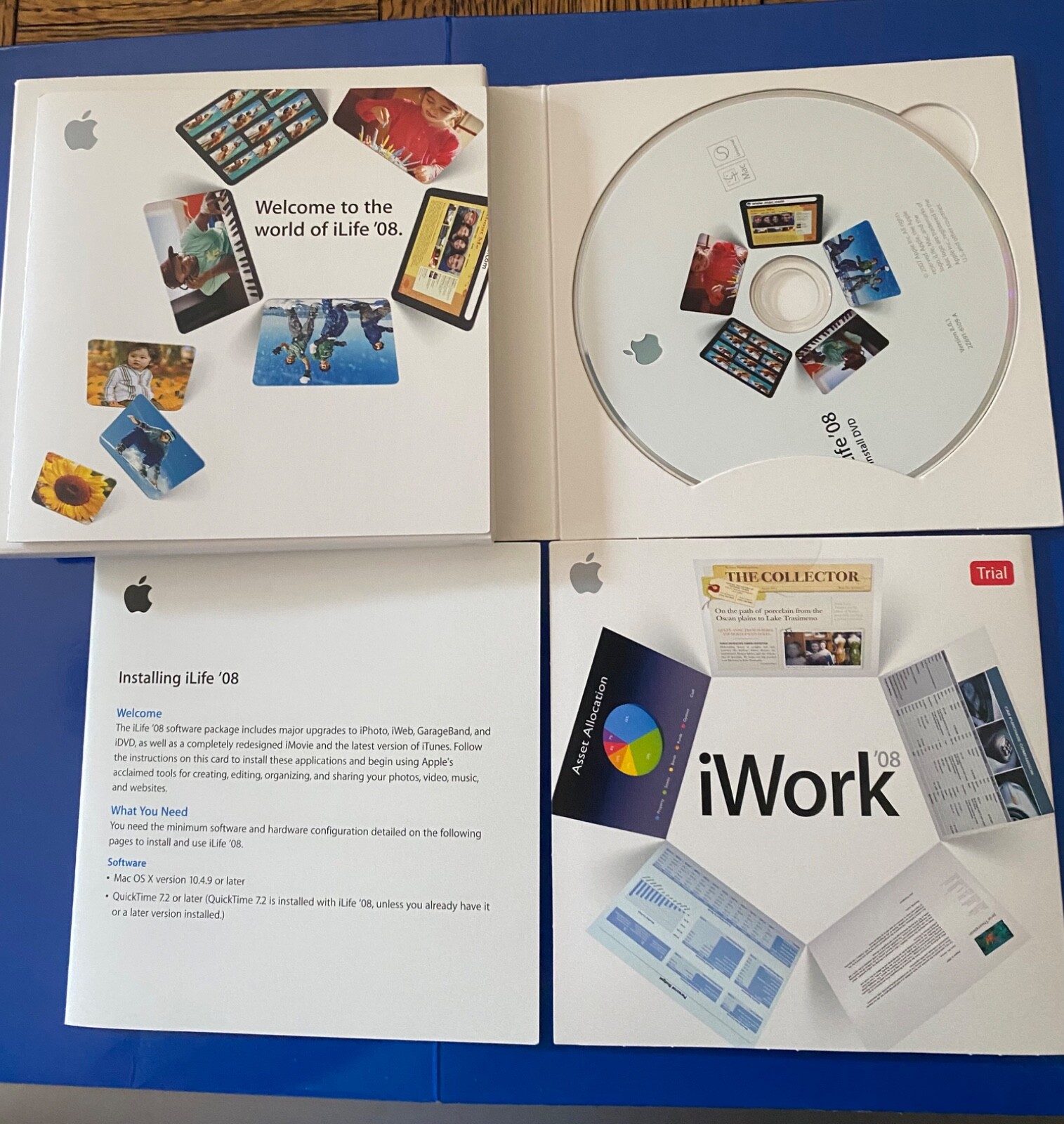 Apple iLife 08 DVD Software with Manuel Orig Box & iWork 08 Trial CD MB015Z/A