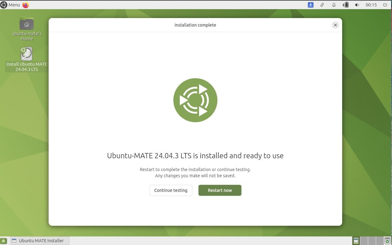 Ubuntu MATE 24.04.4 LTS Bootable USB 64‑Bit Live Installer UEFI/BIOS PC & MAC