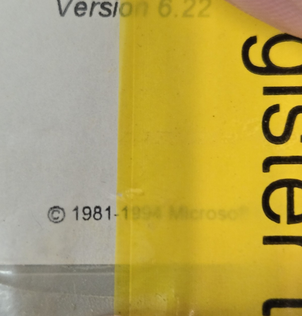 1994 Microsoft MS-DOS 6.22 Plus Enhanced Tools Genuine 3.5″ Disks