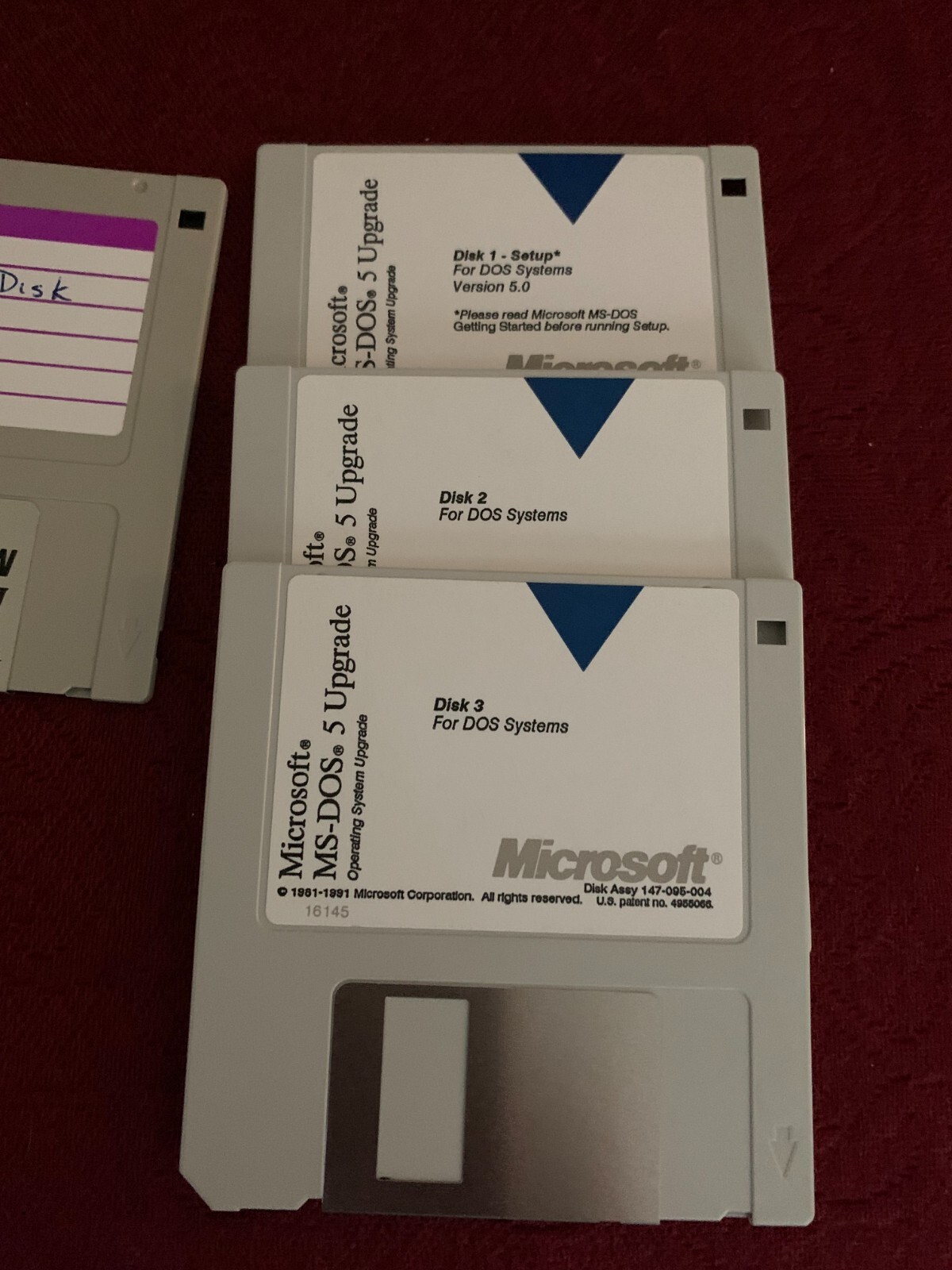 Microsoft MS-DOS 5.0 OS Upgr + 6 of 5.25 Floppies & 3 of 3.5 Floppies COMPLETE