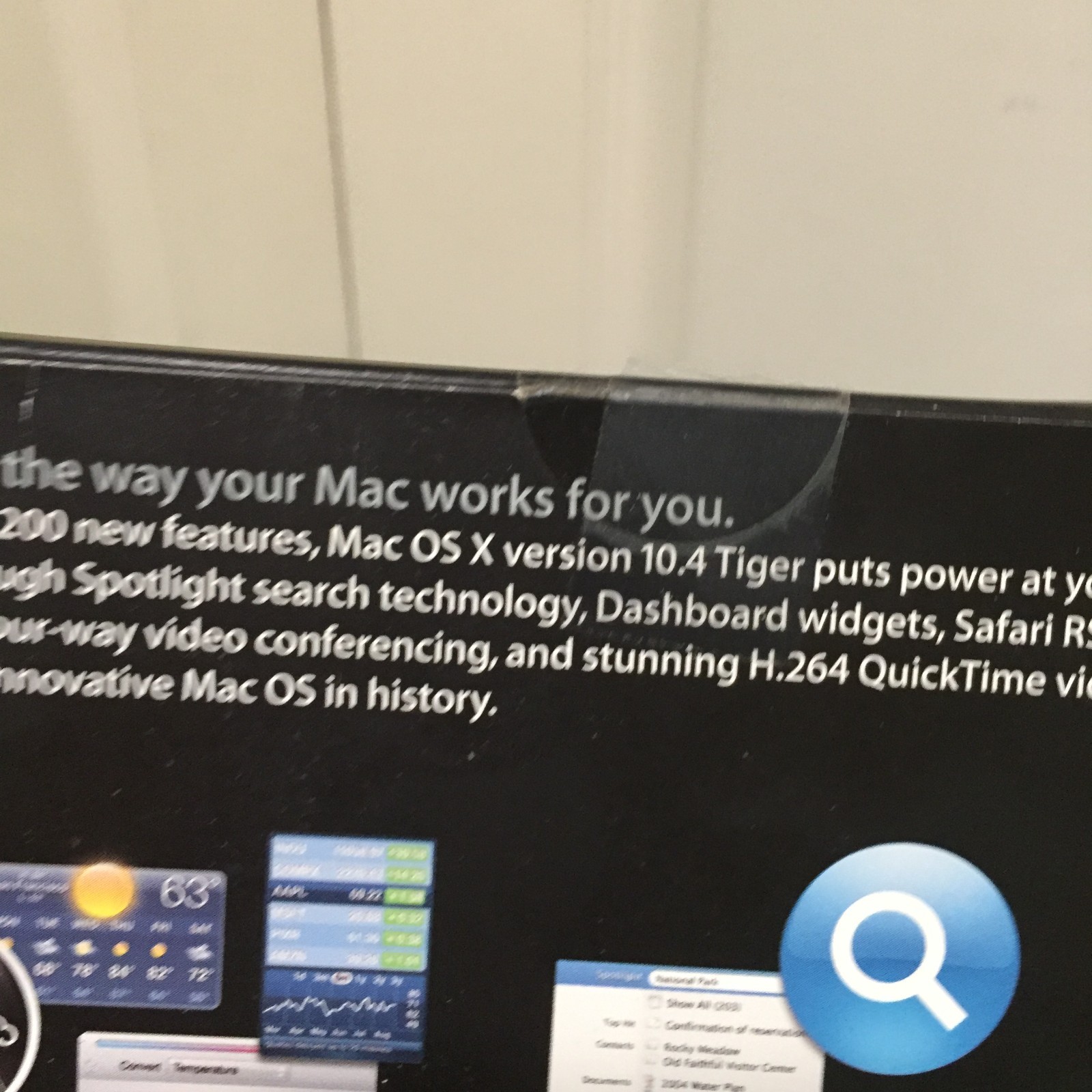 Genuine Apple Mac OS X Tiger 10.4.6 Original Retail Box MA453Z/A New