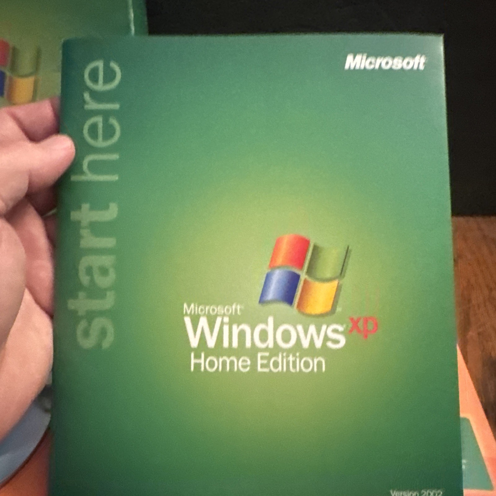 Vintage 2002 Microsoft Windows XP Home Edition Upgrade CD SP1 Retail Box USA