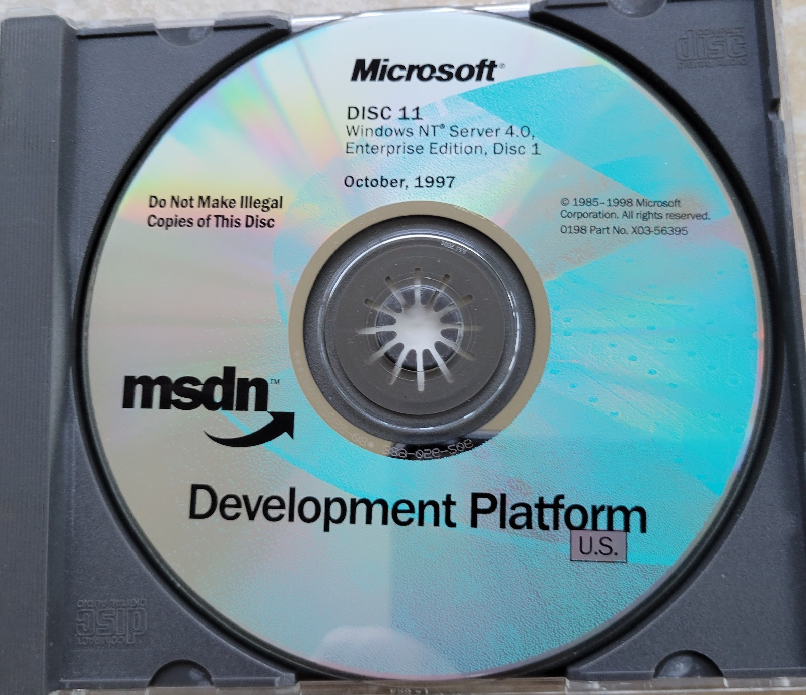 Vintage – Microsoft Windows NT Server 4.0 Enterprise Edition, 1997