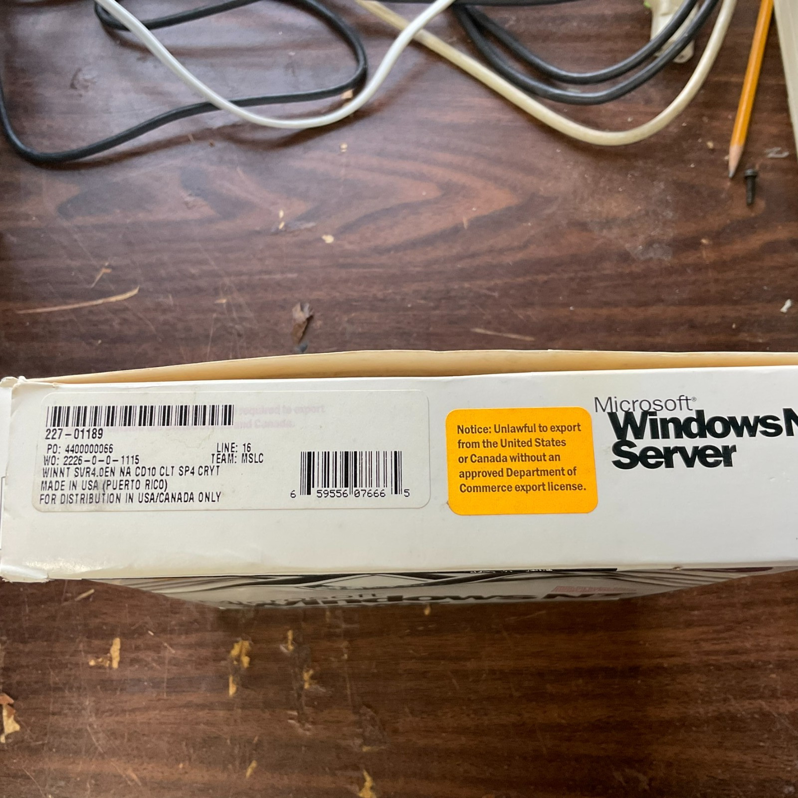 Windows NT Server 4.0 and NT Workstation 4.0 OS on CD’s and Diskette -SOLD AS IS