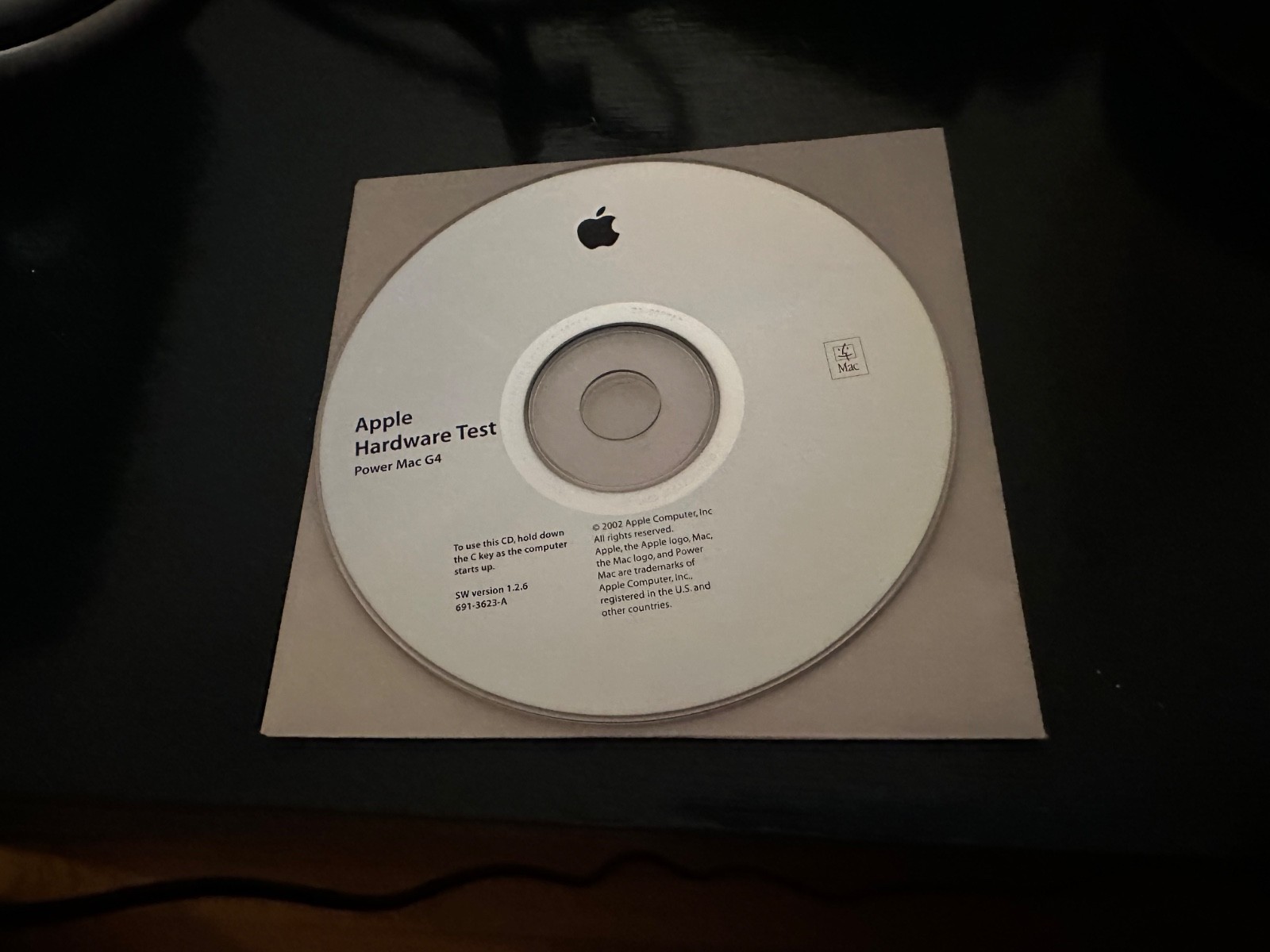 Apple Hardware Test CD for Power Mac G4, SW Version 1.2.6