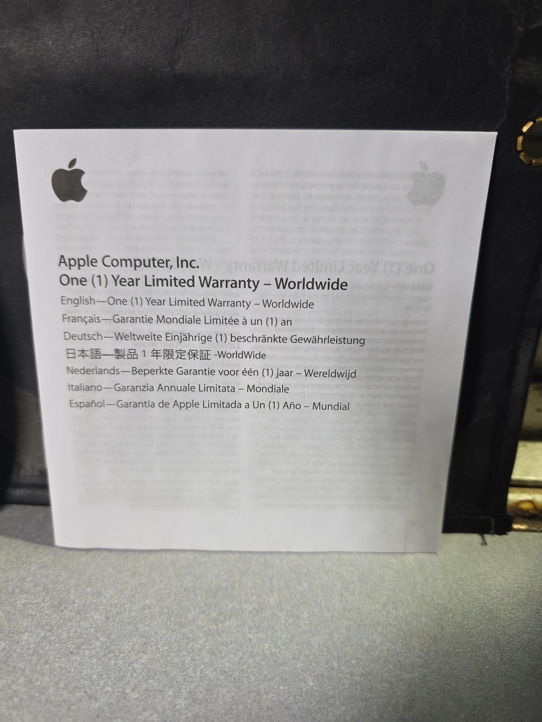 Apple Mac Os X 10.5 Install Disc Disc 1 & 2 Version 10.5 Plus Remote Pamphlet