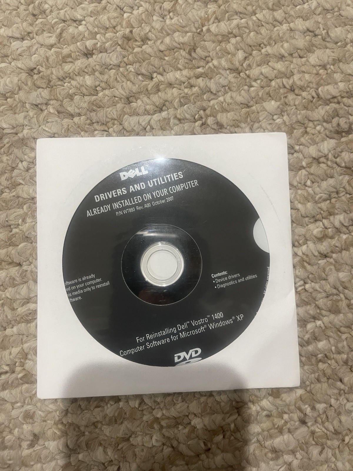 Lot of Dell Windows XP SP2 SP3 Vista Business Recovery Reinstall CDs OEM Sealed
