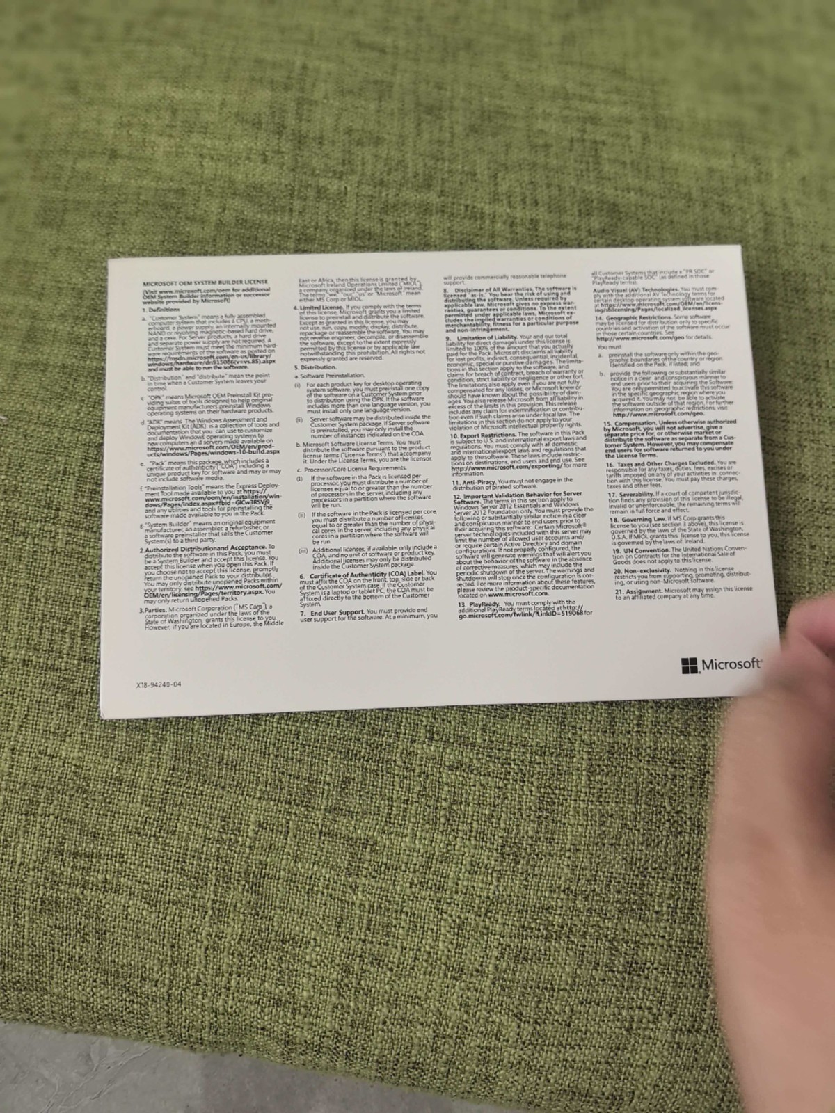 Windows Server 2022 datacenter 64bit 24 Core 50 cal DVD + PRODUCT LICENSE KEY’