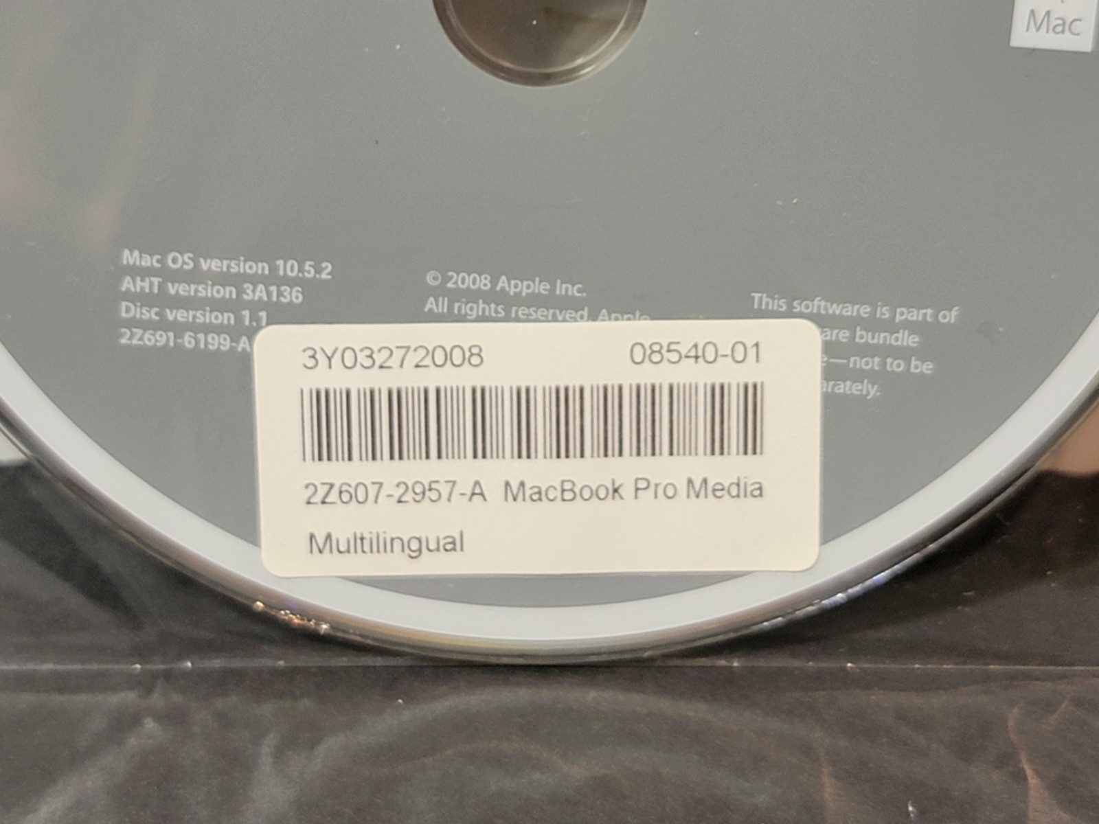 Macintosh iMac OS X 10 Jaguar V10.2 Mac Install Restore Software CDs Discs 2002