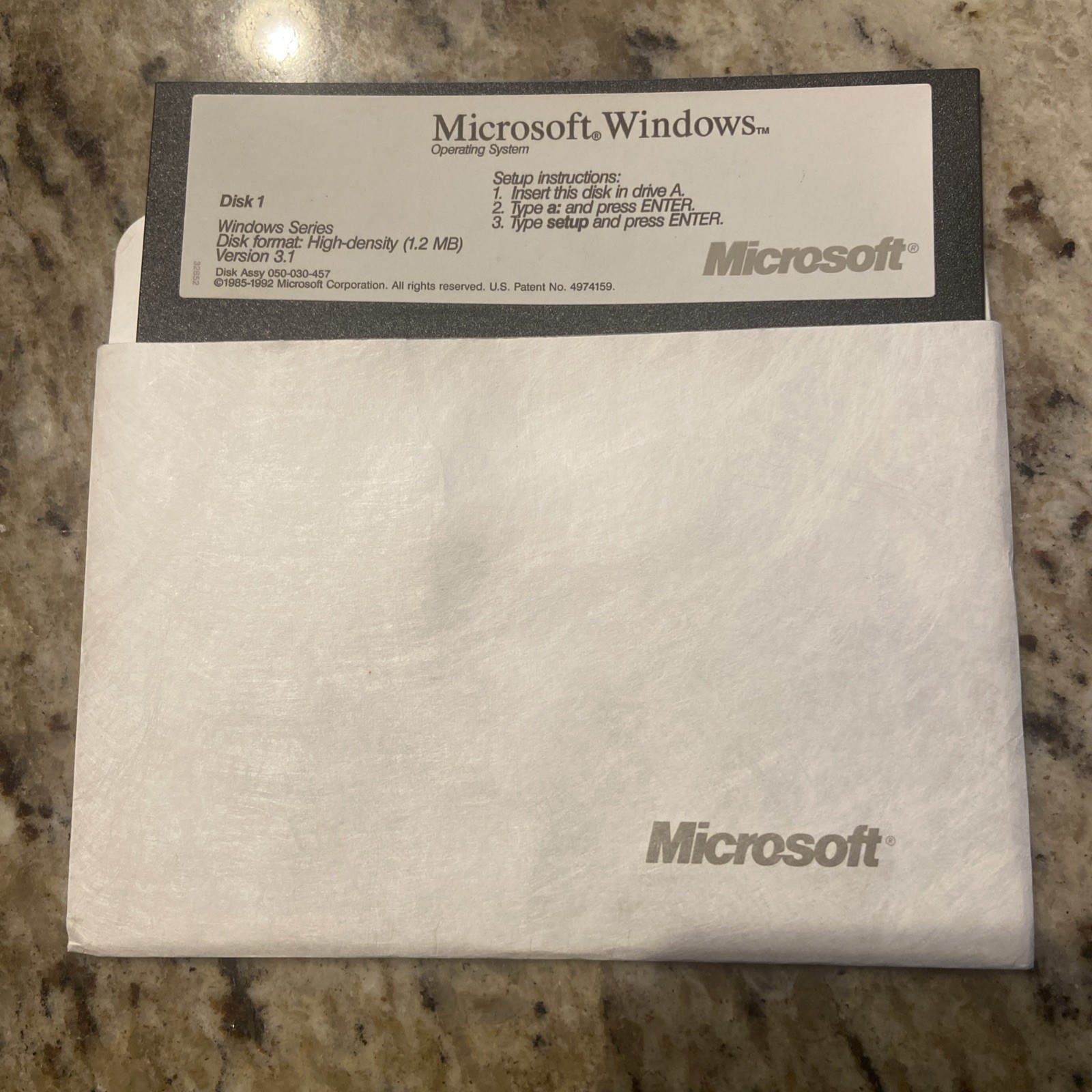 Microsoft Windows Operating System Vintage V 3.1 Floppy Disc Set (1-7) 5.25 Inch