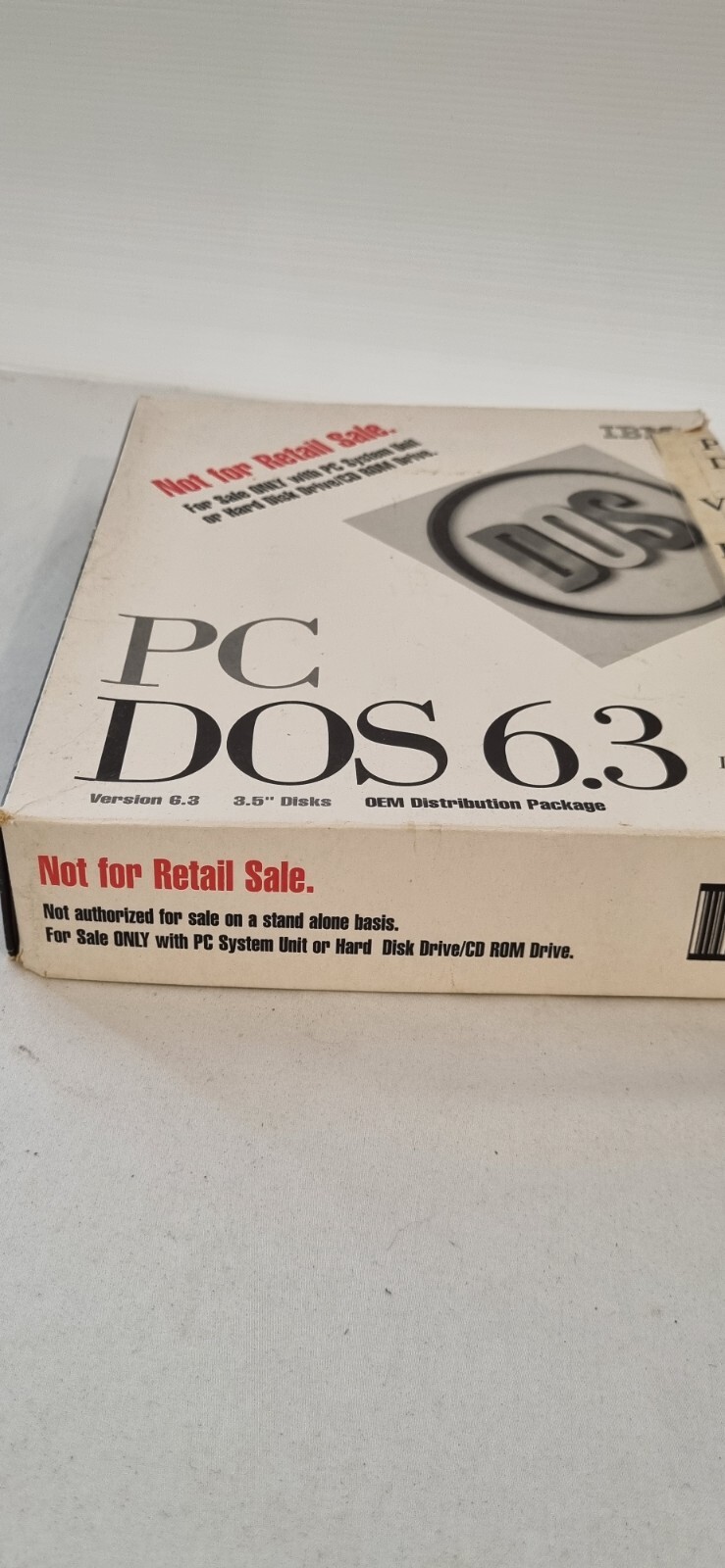 IBM PC DOS 6.3 Original 3.5″ Inch Floppy Disks OEM Distribution Package