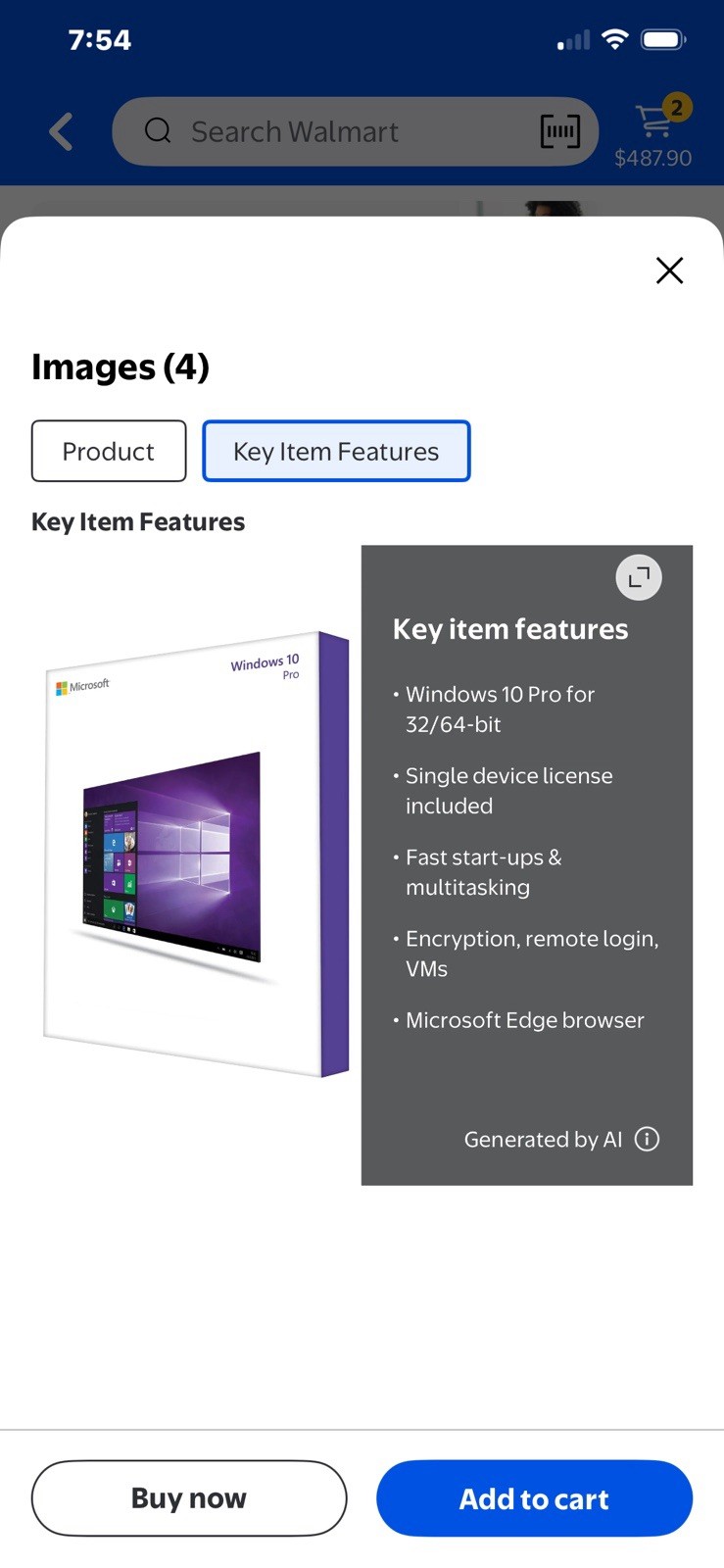 Microsoft Windows 10 Pro Professional USB 3.0 Open Box 32/64 Bit