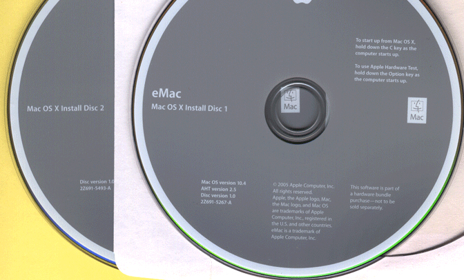 OS 9.2 & 10.4 for eMac Desktop ~ Free Shipping To Canada & USA