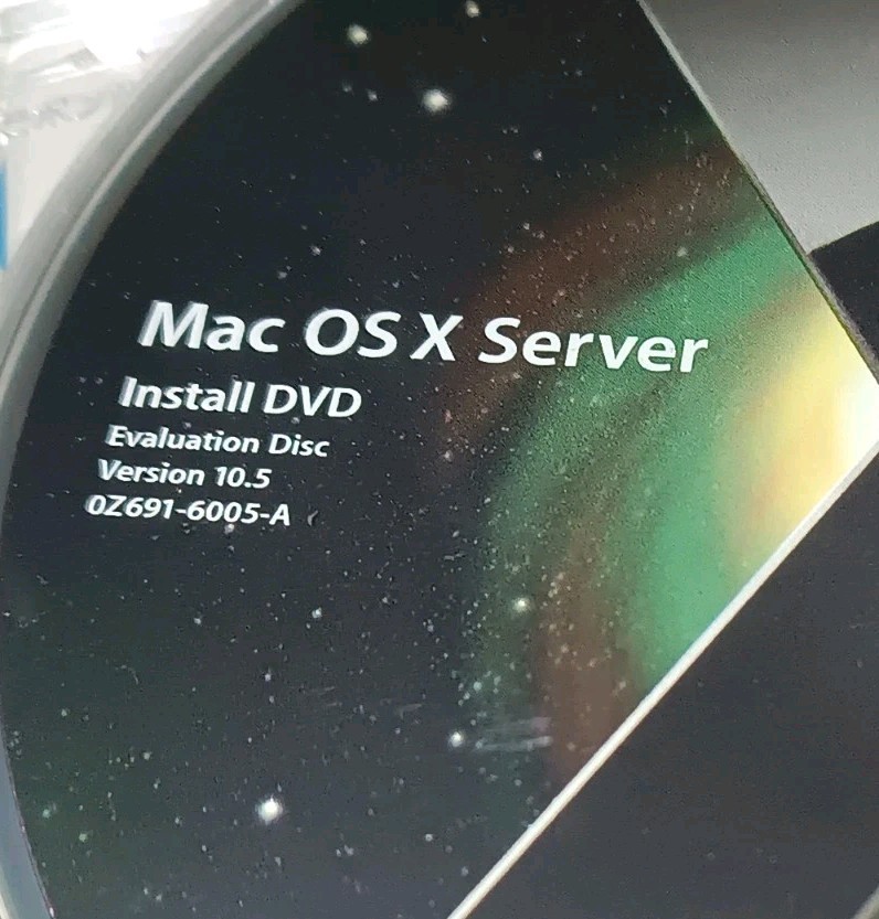 Apple Mac OS X Server 10.5 Leopard Install DVD Evaluation Disc 0Z691-6005-A