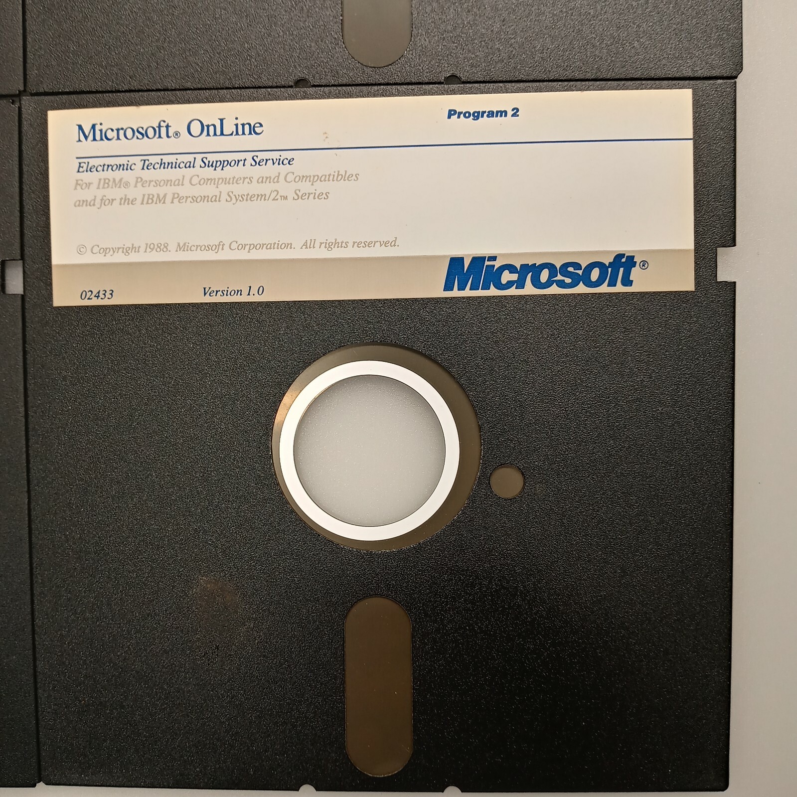 MICROSOFT ONLINE V1.0 MS-DOS COMPLETE 5.25″ FLOPPY 4 DISK SET VTG RARE ONLY ONE!