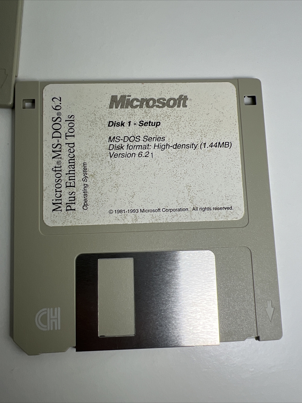 Microsoft MS-DOS•6.2Plus Enhanced ToolsOperating System, 3.5 Disks 1,2, and 3.