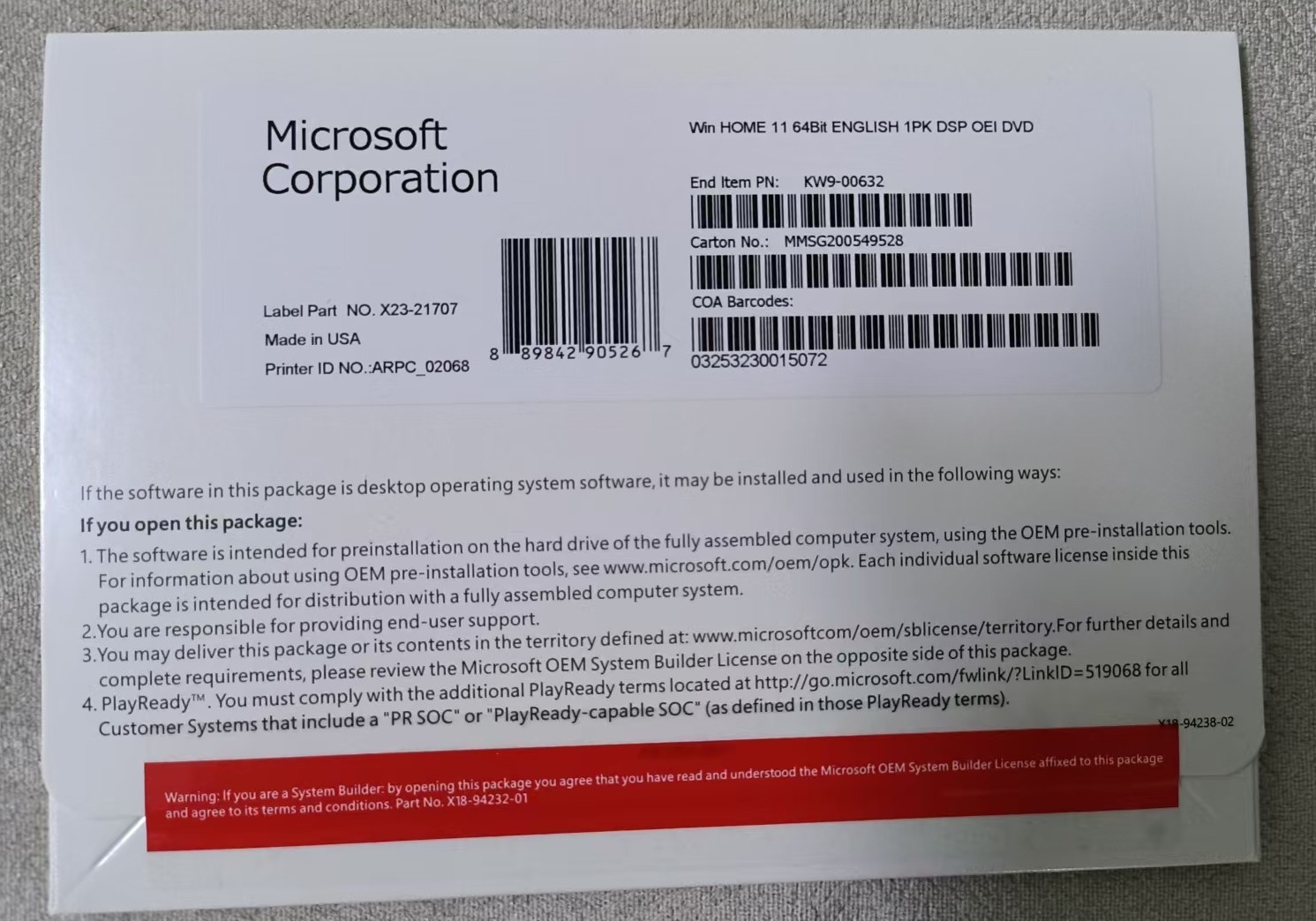 Windows 11 Home 64-Bit DVD | Genuine Key |Factory Sealed | Free shipping#