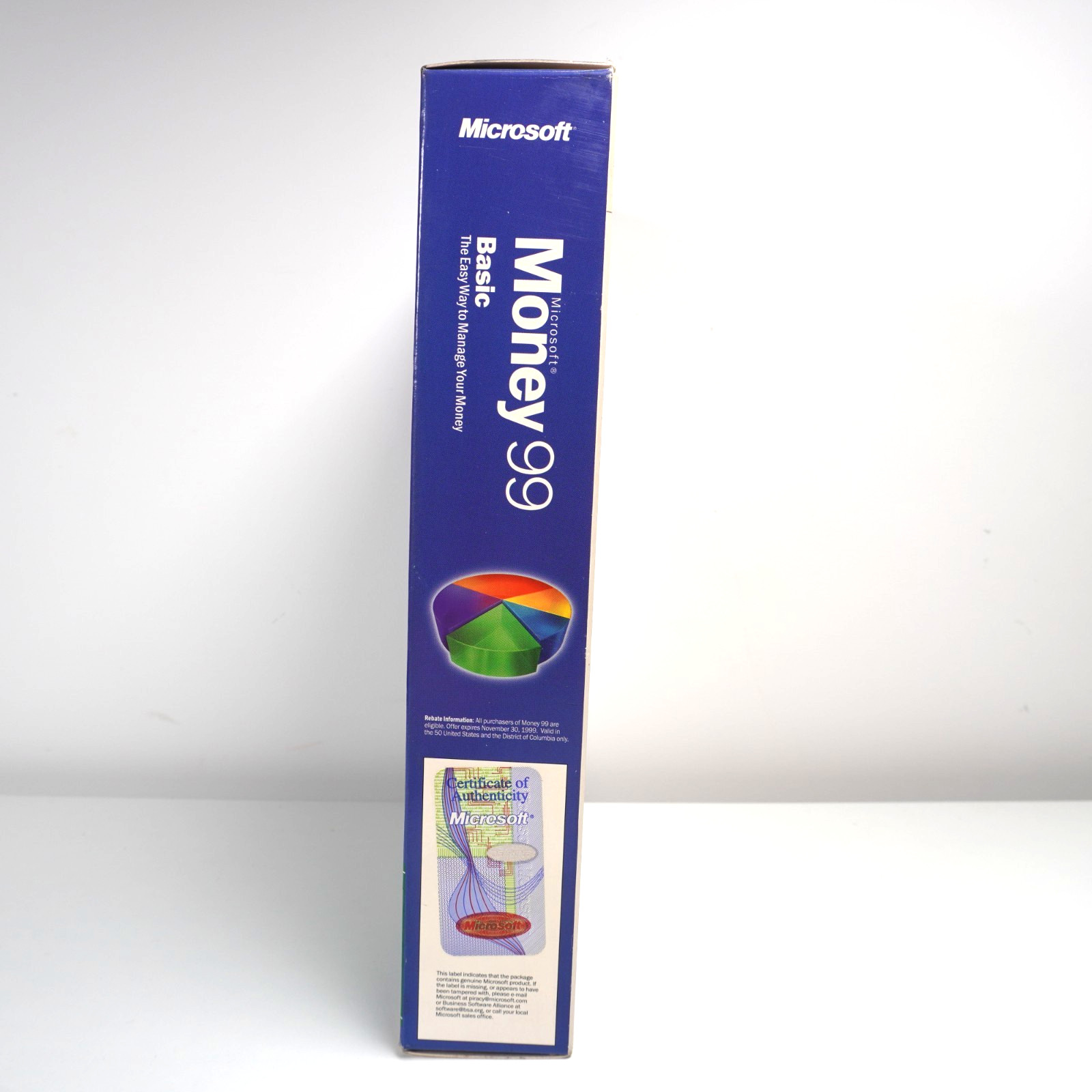 Microsoft Money 99 Basic English CD-ROM – For Windows 95 / NT – Complete Box