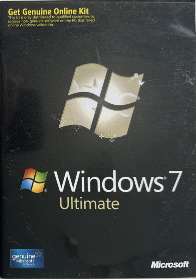 Windows 7 Ultimate Edition 32 bit and 64 bit discs *NO PRODUCT KEY*