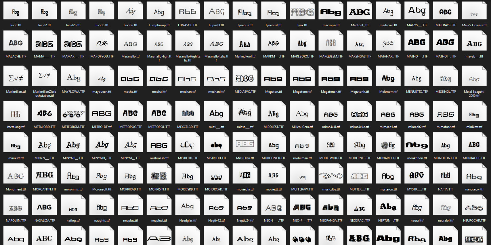 1500 Professional TrueType Fonts – Works with Windows, Mac & Linux .TTF CD-ROM