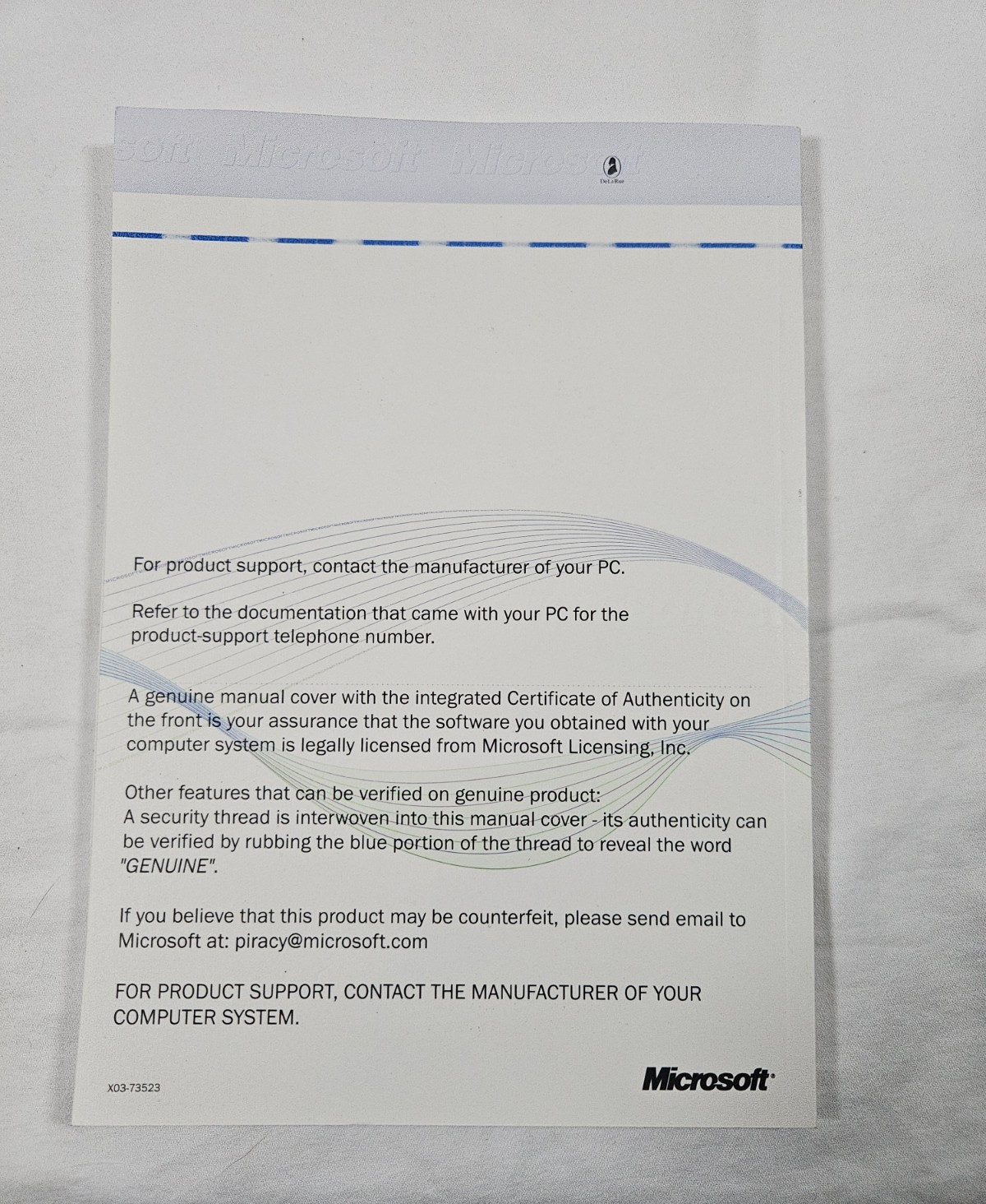 Windows 98 1st Ed. Getting Started Manual With COA & License Product Key – NO CD