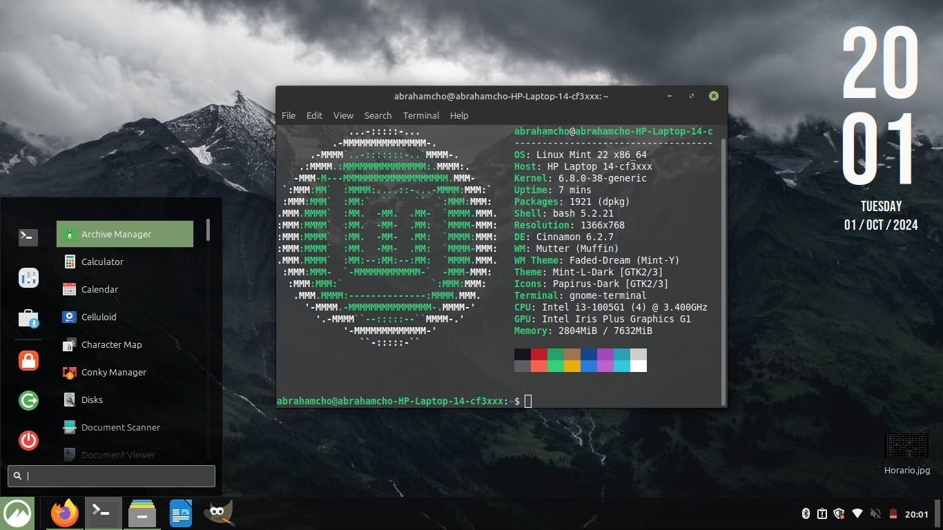 Linux Mint 22.1 Xia Cinnamon 6.8 ~ 64-bit Linux / Bootable / Live / Repair 32Gb