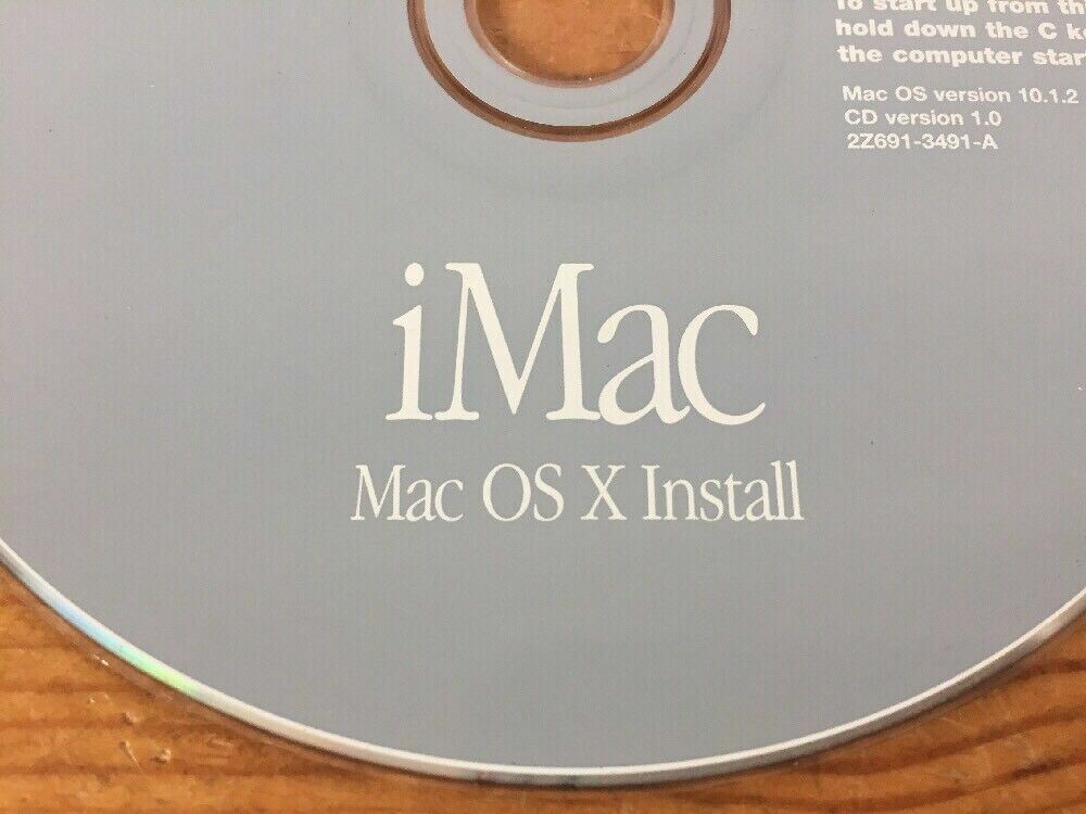 2002 Macintosh Computers iMac Mac OS X 10 10.1.2 Puma Software Install CD 1.0