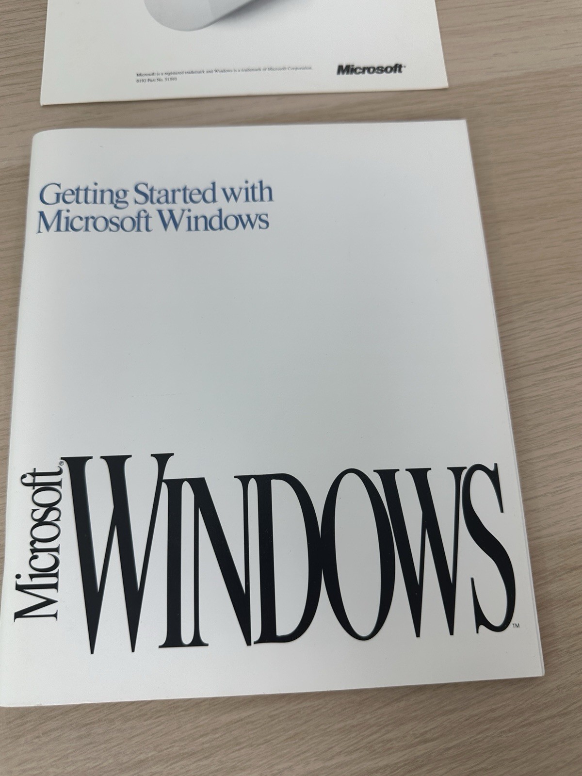 Microsoft Windows 3.1 Operating System + Microsoft Mouse – Vintage 1992 Big Box