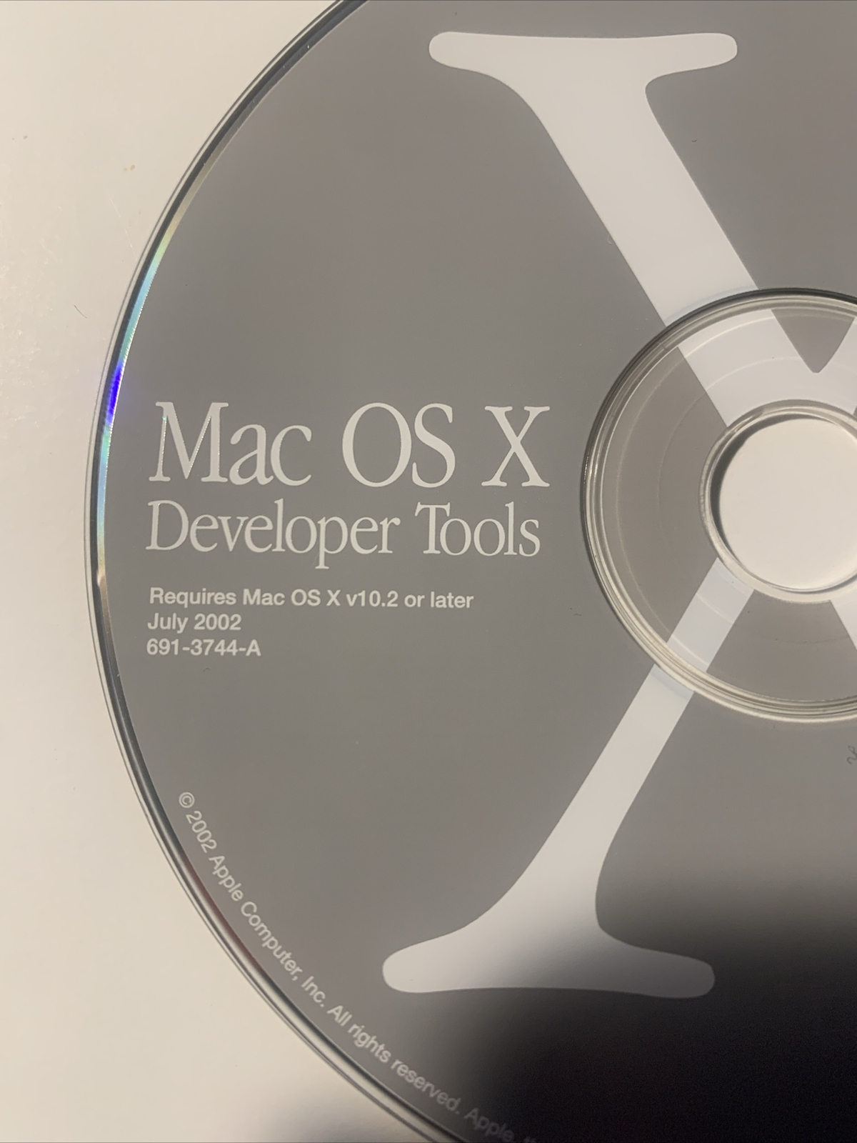 Apple Mac OS X Developer Tools CD – Power Mac G4 Cube V10.2 July 2002