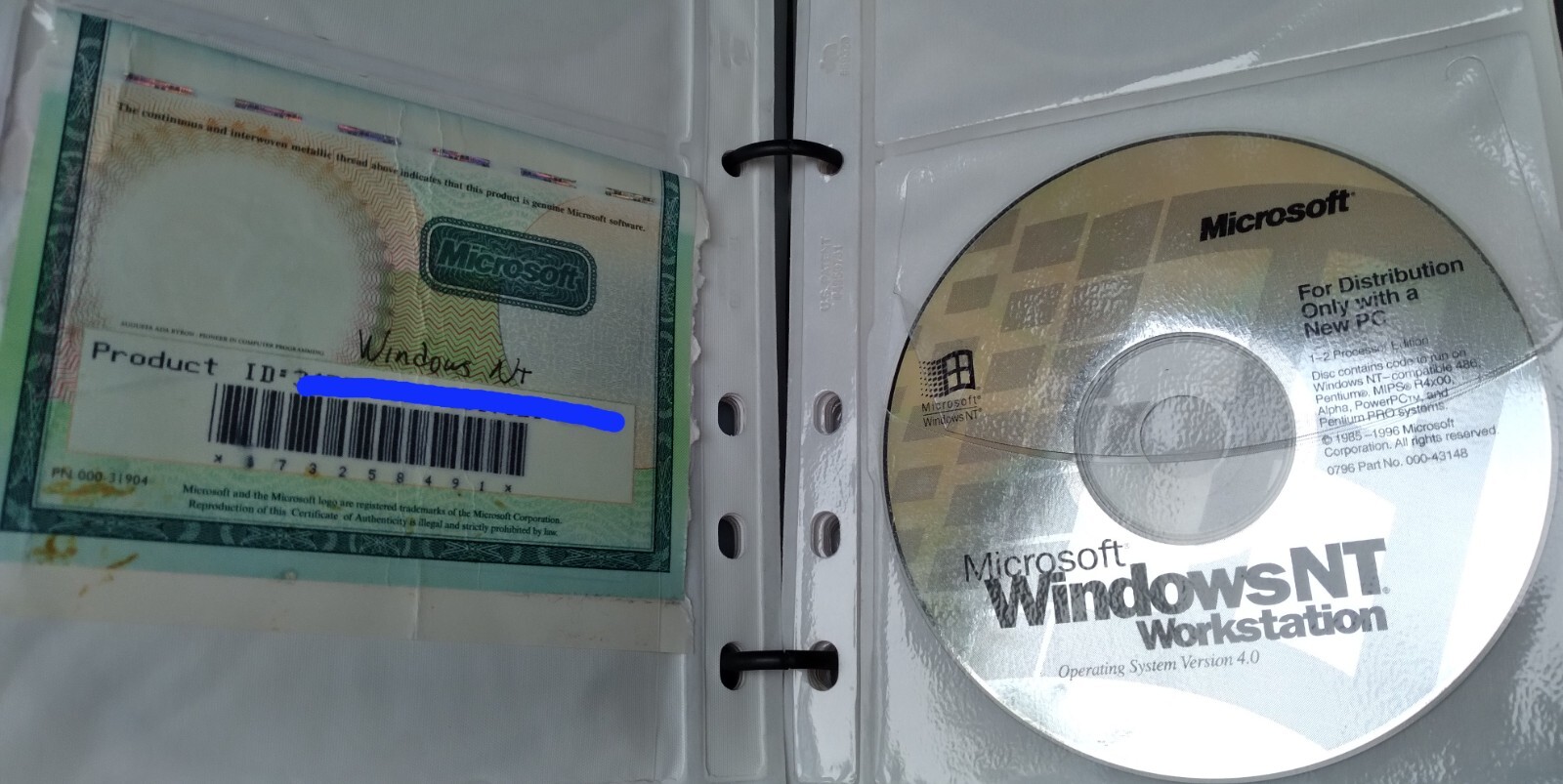 Microsoft Windows NT Workstation 4 OS CD 1-2 CPU Edition & Unleashed Manual 3rdE