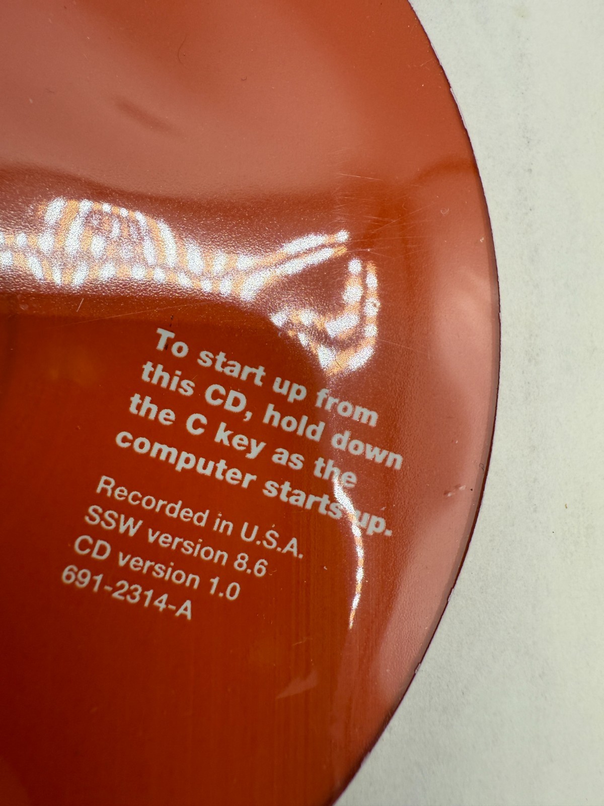 Apple Software Install Restore CDs SSW Version 8.6 from iMac G3 Tangerine Orange