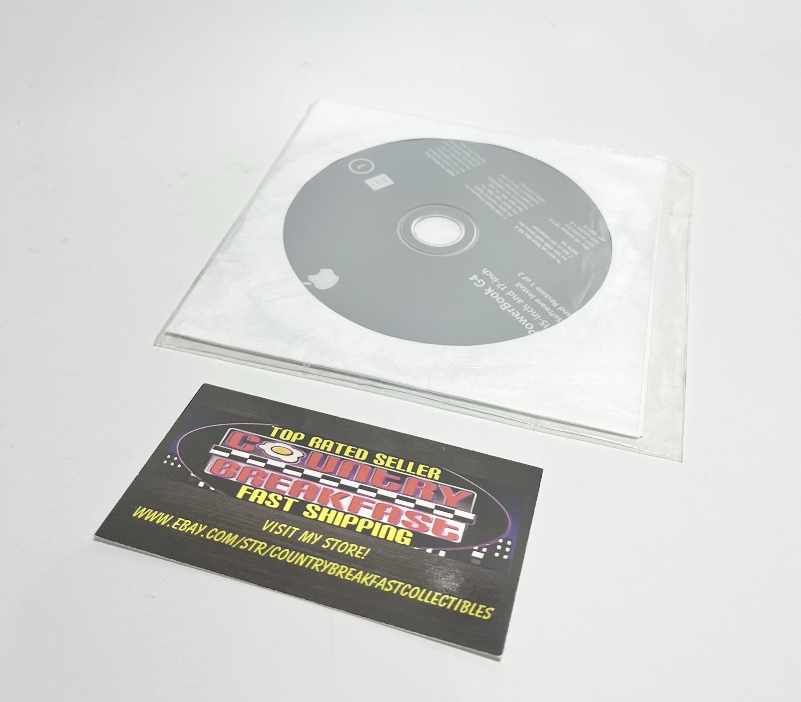 Macintosh PowerBook G4 15 & 17″ Mac OS X 10.3.3 Software OS Restore DVD Set New!