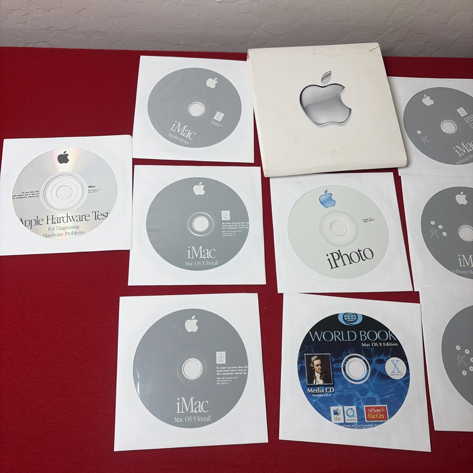 Apple iMac OS 9 Restore Install Applications Games Software Disc Set 12