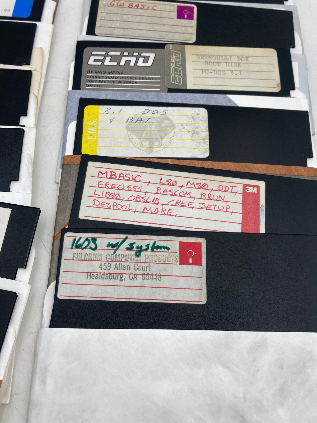 Lot of 14 MS DOS Operating System 5.25 Floppy Disk TeleVideo CB 86 GW BASIC