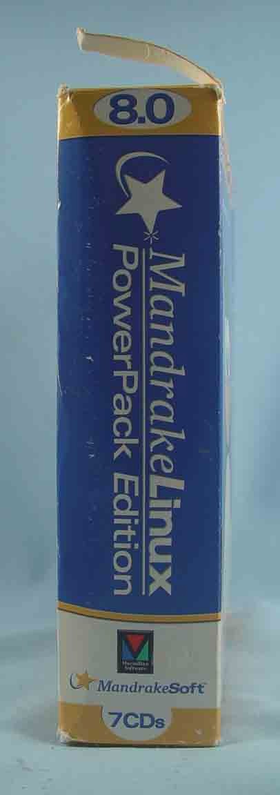 Linux Mandrake 8.0 PowerPack Edition SEALED NIB 2001 Vintage Computer Software