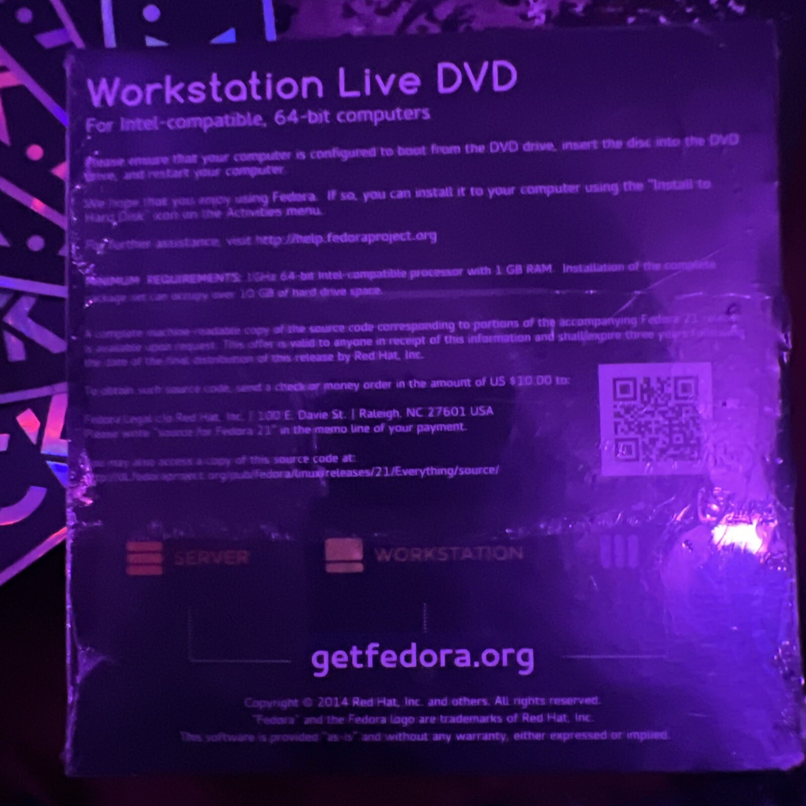 Fedora Workstation 21 Live DVD 64 Bit