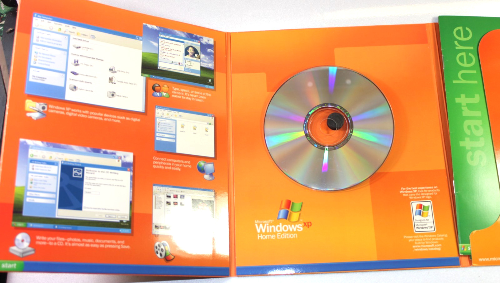 WINDOWS XP HOME EDITION UPGRADE 2002 CD OS with Key in Original Package