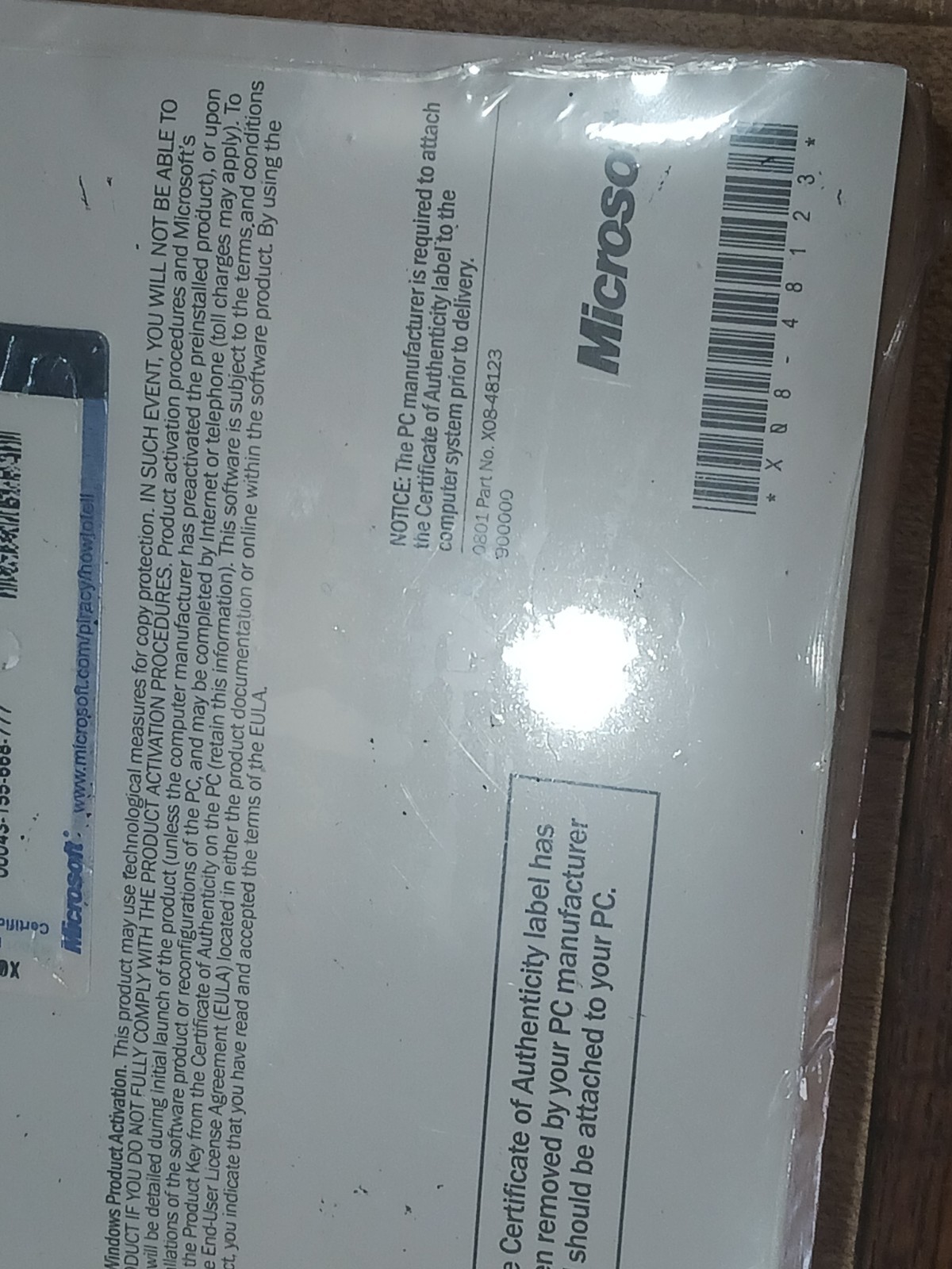 Windows XP Home Edition TECH Upgrade, New Sealed N09-00325